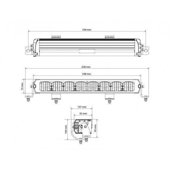 OPTIBEAM GENESIS II 600, Hybrid Beam, Varme i glass