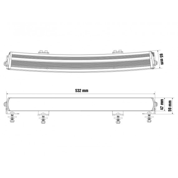 OPTIBEAM Super Captain One 600 Curved