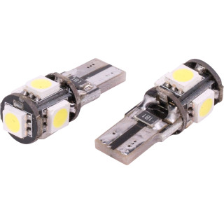 Ledpære T10 12v CanBus 12V 2pk